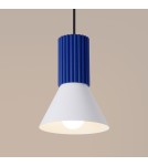 Sollux Lampa wisząca ESTRIA 1 biała/ultramaryna SL.1874