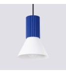 Sollux Lampa wisząca ESTRIA 1 biała/ultramaryna SL.1874
