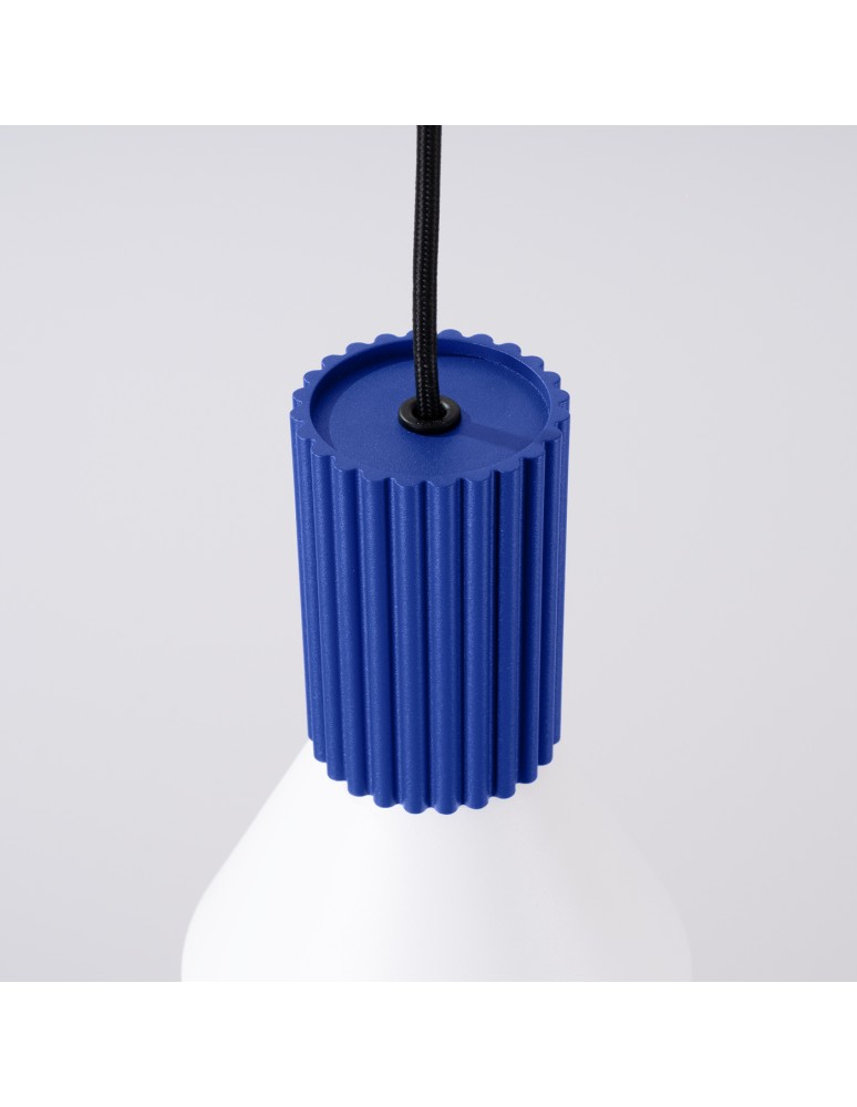 Sollux Lampa wisząca ESTRIA 1 biała/ultramaryna SL.1874