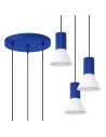 Zobacz Sollux Lampa wisząca ESTRIA 3P biała/ultramaryna SL.1875