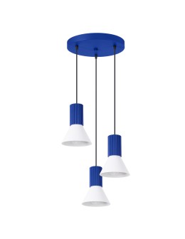 Sollux Lampa wisząca ESTRIA 3P biała/ultramaryna SL.1875 - product 2