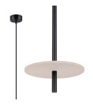 Sollux Lampa wisząca FELTRO 1 czarna/beżowa SL.1879