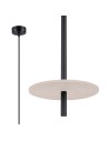 Zobacz Sollux Lampa wisząca FELTRO 1 czarna/beżowa SL.1879