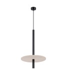 Sollux Lampa wisząca FELTRO 1 czarna/beżowa SL.1879