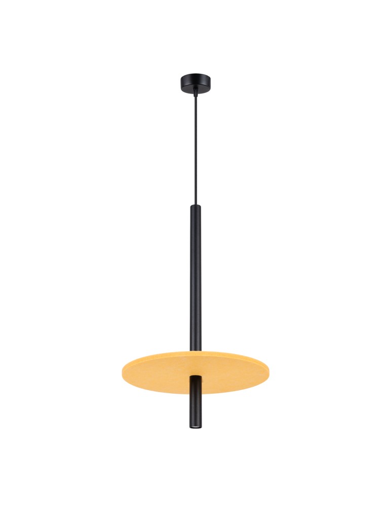 Sollux Lampa wisząca FELTRO 1 czarna/żółta SL.1880