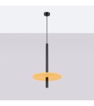 Sollux Lampa wisząca FELTRO 1 czarna/żółta SL.1880