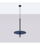 Sollux Lampa wisząca FELTRO 1 czarna/granatowa SL.1881