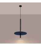 Sollux Lampa wisząca FELTRO 1 czarna/granatowa SL.1881