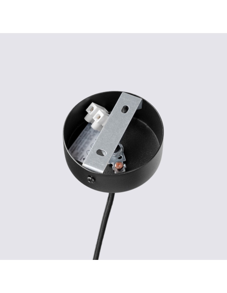 Sollux Lampa wisząca PELTA 1 czarna/beżowa SL.1882