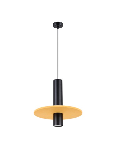 Sollux Lampa wisząca PELTA 1 czarna/żółta SL.1883 - product 2