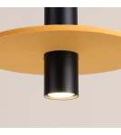 Sollux Lampa wisząca PELTA 1 czarna/żółta SL.1883