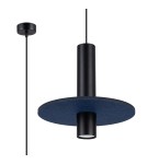 Sollux Lampa wisząca PELTA 1 czarna/granatowa SL.1884