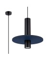 View Sollux Lampa wisząca PELTA 1 czarna/granatowa SL.1884
