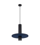 Sollux Lampa wisząca PELTA 1 czarna/granatowa SL.1884