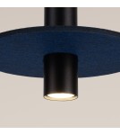 Sollux Lampa wisząca PELTA 1 czarna/granatowa SL.1884