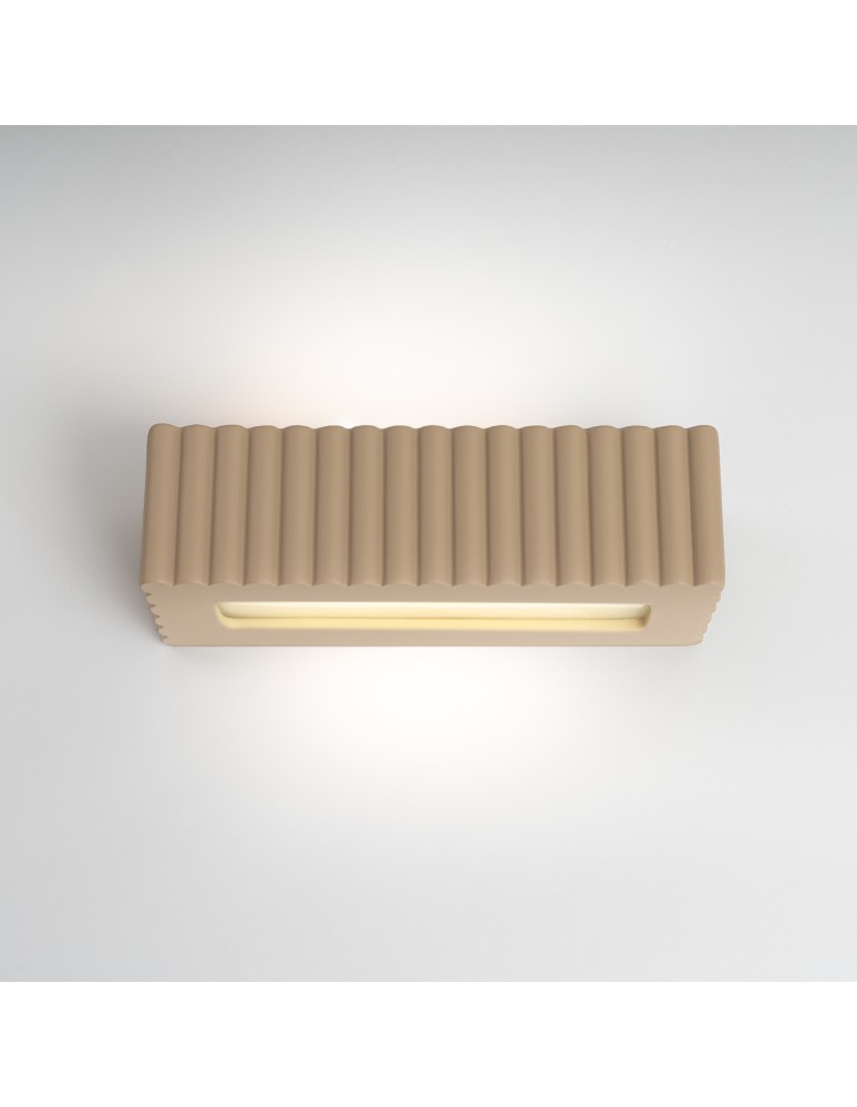 Sollux Kinkiet ceramiczny RIGATA taupe SL.1887 Sollux Kinkiet ceramiczny RIGATA taupe SL.1887