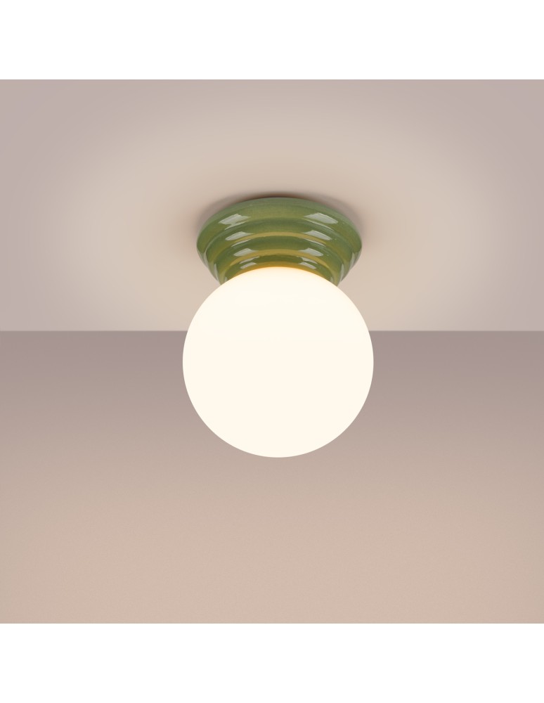 Sollux Plafon ZORI zielony IP44 SL.1900