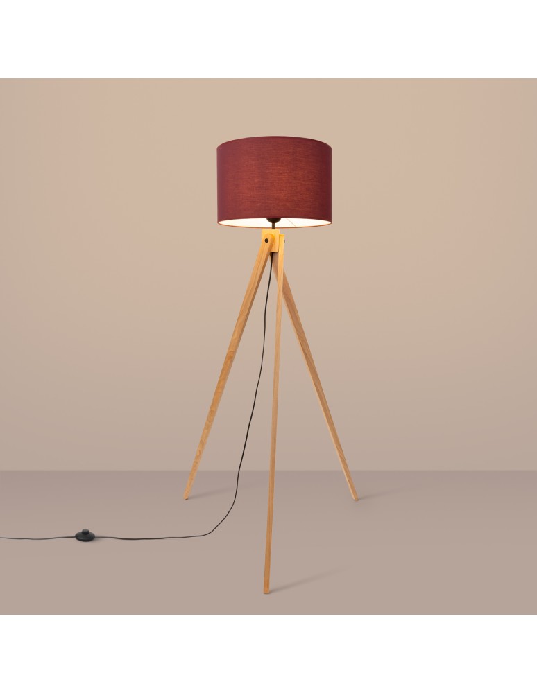 Sollux Lampa podłogowa NATT burgund SL.1907