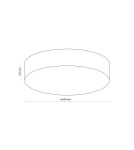 TK Lighting RONDO WHITE LAMPA SUFITOWA 4 600 1581