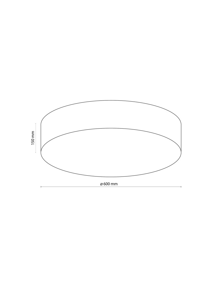 TK Lighting RONDO BLACK LAMPA SUFITOWA 4  600 1587