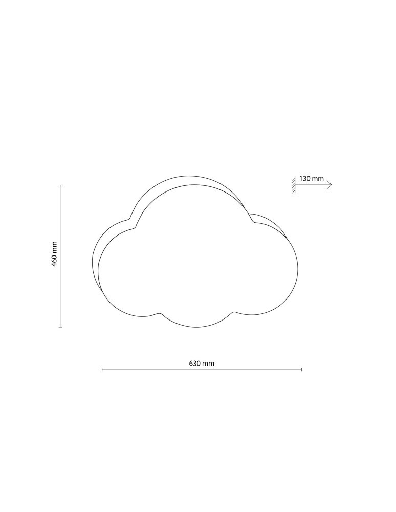 TK Lighting CLOUD WHITE LAMPA SUFITOWA MINI 2 4228