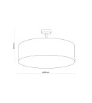 TK Lighting RONDO GRAPHITE LAMPA SUFITOWA 4  600 4239
