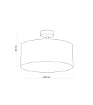 TK Lighting RONDO BLACK LAMPA SUFITOWA 4  450 4246