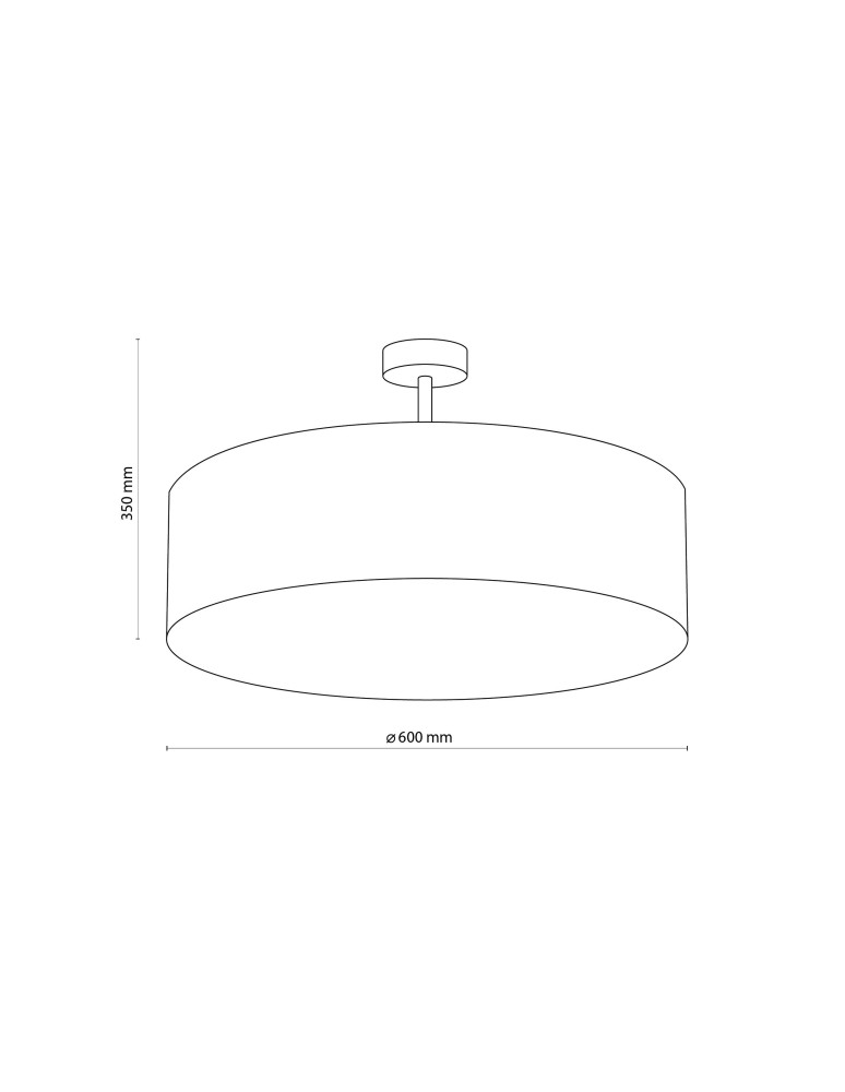 TK Lighting RONDO BLACK LAMPA SUFITOWA 4  600 4245