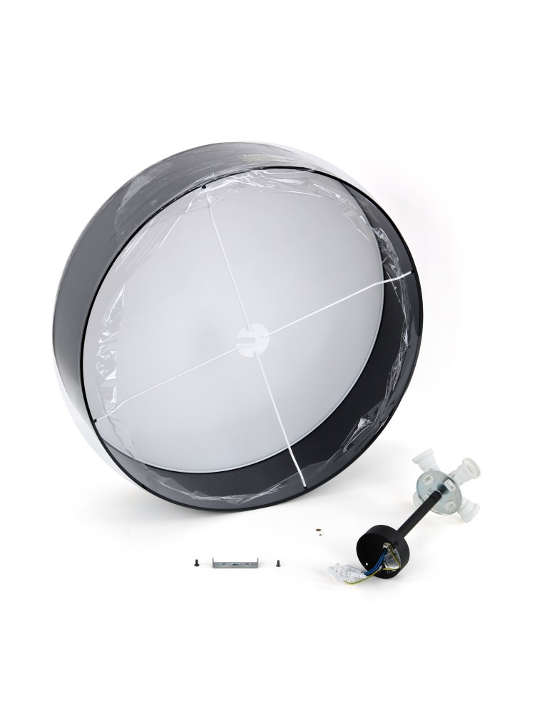 TK Lighting RONDO BLACK LAMPA SUFITOWA 4  600 4245