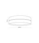 TK Lighting HILTON BLACK/GOLD LAMPA SUFITOWA 4 4345