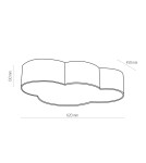 TK Lighting CLOUD GREY LAMPA SUFITOWA 4 3145