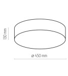 TK Lighting RONDO BEŻOWE LAMPA SUFITOWA 4 PŁ 450 4430