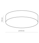 TK Lighting RONDO BEŻOWE LAMPA SUFITOWA 4 PŁ 600 4433