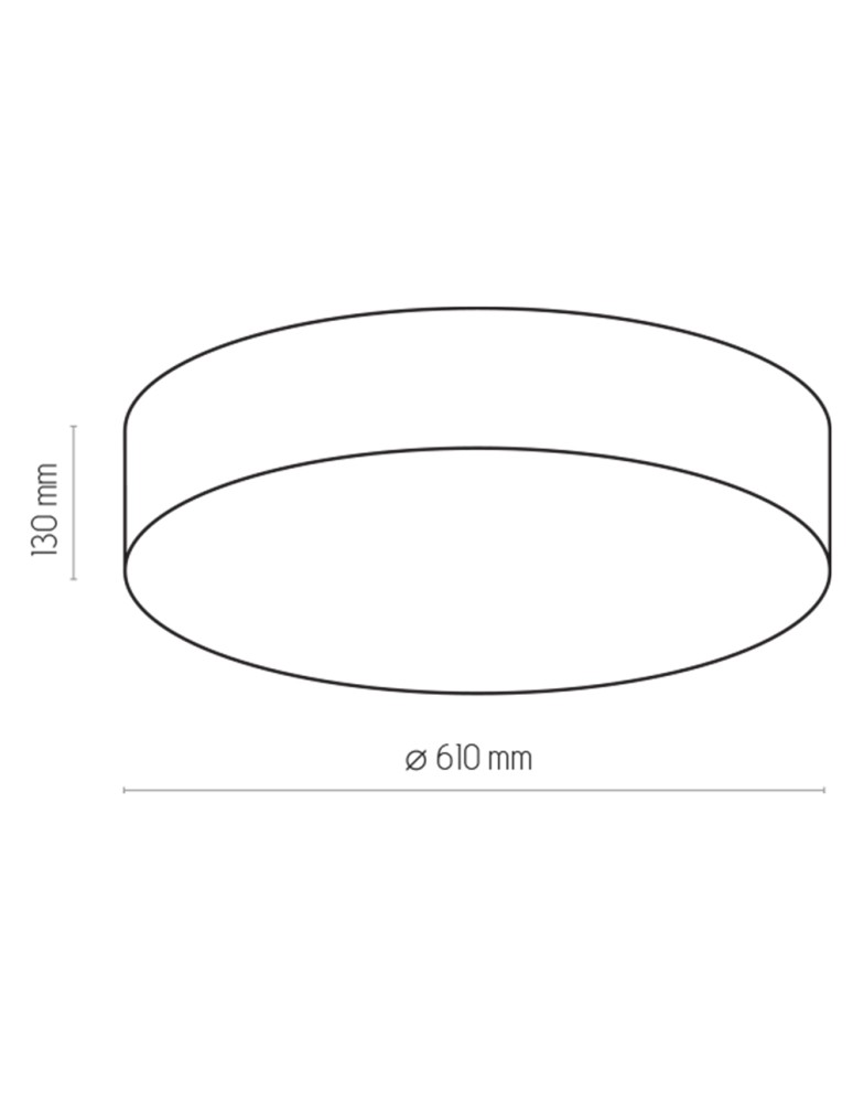 TK Lighting RONDO BEŻOWE LAMPA SUFITOWA 4 PŁ 600 4433