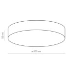 TK Lighting RONDO BEŻOWE LAMPA SUFITOWA 6 PŁ 780 4436