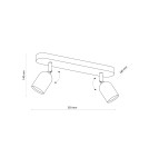 TK Lighting TOP WHITE LAMPA SUFITOWA 2 4412