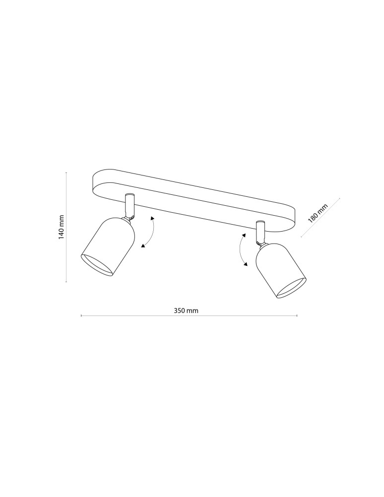 TK Lighting TOP WHITE LAMPA SUFITOWA 2 4412