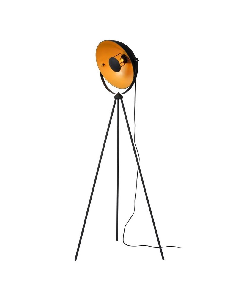 Tripod floor lamps - Lucide ALVARO Floor lamp 1xE27 black 05730/01/30 - product kolory-swiatla.pl 1