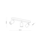TK Lighting TOP WOOD BLACK 3 3292