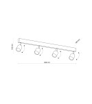 TK Lighting TOP WHITE LAMPA SUFITOWA 4 PŁ 1024