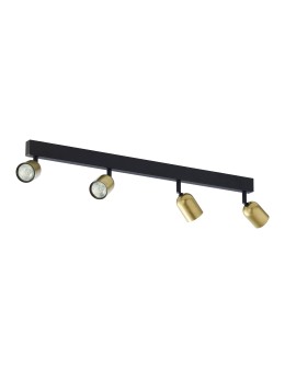 TK Lighting TOP BLACK/GOLD LAMPA SUFITOWA 4 PŁ 1021