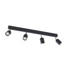 TK Lighting TOP BLACK LAMPA SUFITOWA 4 PŁ 1009