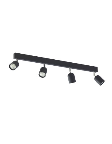 TK Lighting TOP BLACK LAMPA SUFITOWA 4 PŁ 1009