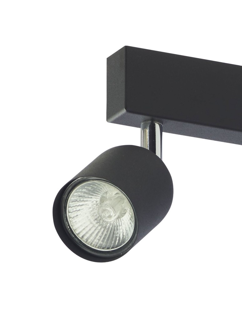 TK Lighting TOP BLACK LAMPA SUFITOWA 4 PŁ 1009