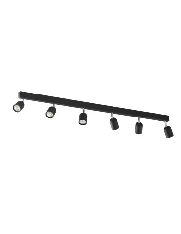 TK Lighting TOP BLACK LAMPA SUFITOWA 6 1019