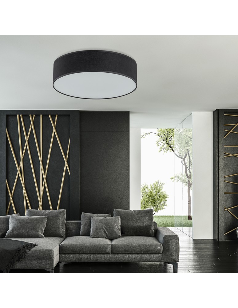 TK Lighting RONDO BLACK LAMPA SUFITOWA 4     500 3335