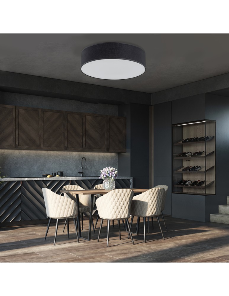 TK Lighting RONDO BLACK LAMPA SUFITOWA 4     500 3335