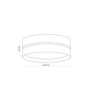 TK Lighting LINOBIANCO LAMPA SUFITOWA 4  450 6577