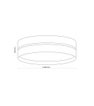 TK Lighting LINOBIANCO LAMPA SUFITOWA 4 6578