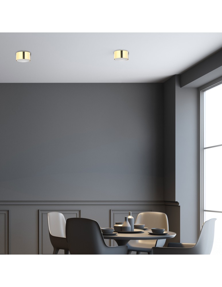 TK Lighting TOP GOLD LAMPA SUFITOWA 1 GX53 6096